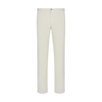 Giorgio Armani Armani SS23 Mid-Rise Straight-Leg Casual Pants Moonstone White. 0SGPP0A-IT02EY-U1KC