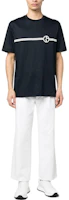 Lookbook GIORGIO ARMANI SS23藍色標誌印花短袖圓領T恤 男款 3RSM6-6SJTKZ-FBWF