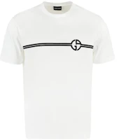 Order Giorgio Armani 阿瑪尼 SS23 條紋標誌印花圓領T恤 白色 3RSM66-SJTKZ-F090