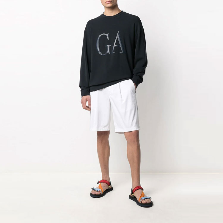 Lookbook ジョルジオアルマーニ ホワイト ドローストリング ウエスト マルチポケット ショーツ 0SGPB00ET02EY