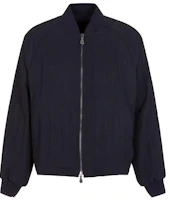 Giorgio Armani Black Solid Color Baseball Collar Zip-Up Jacket 3WGOB0A7-T04BA1-UBWF Giorgio Armani Black Solid Color Baseball Collar Zip-Up Jacket 3WGOB0A7-T04BA1-UBWF