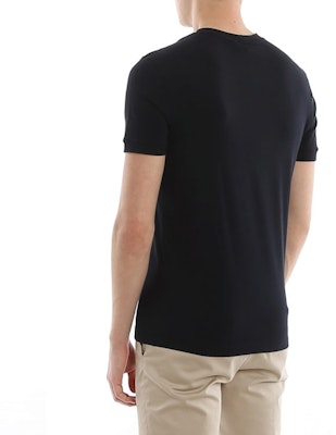 乔治阿玛尼蓝色圆领Logo图案T恤。 6GST56SJP4ZUBSG Purchase 乔治阿玛尼蓝色圆领Logo图案T恤。 6GST56SJP4ZUBSG