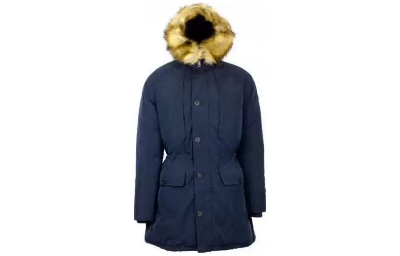 Giorgio Armani Blue Hooded Zip-Up Jacket 6Y6L61-6NLDZ-1579