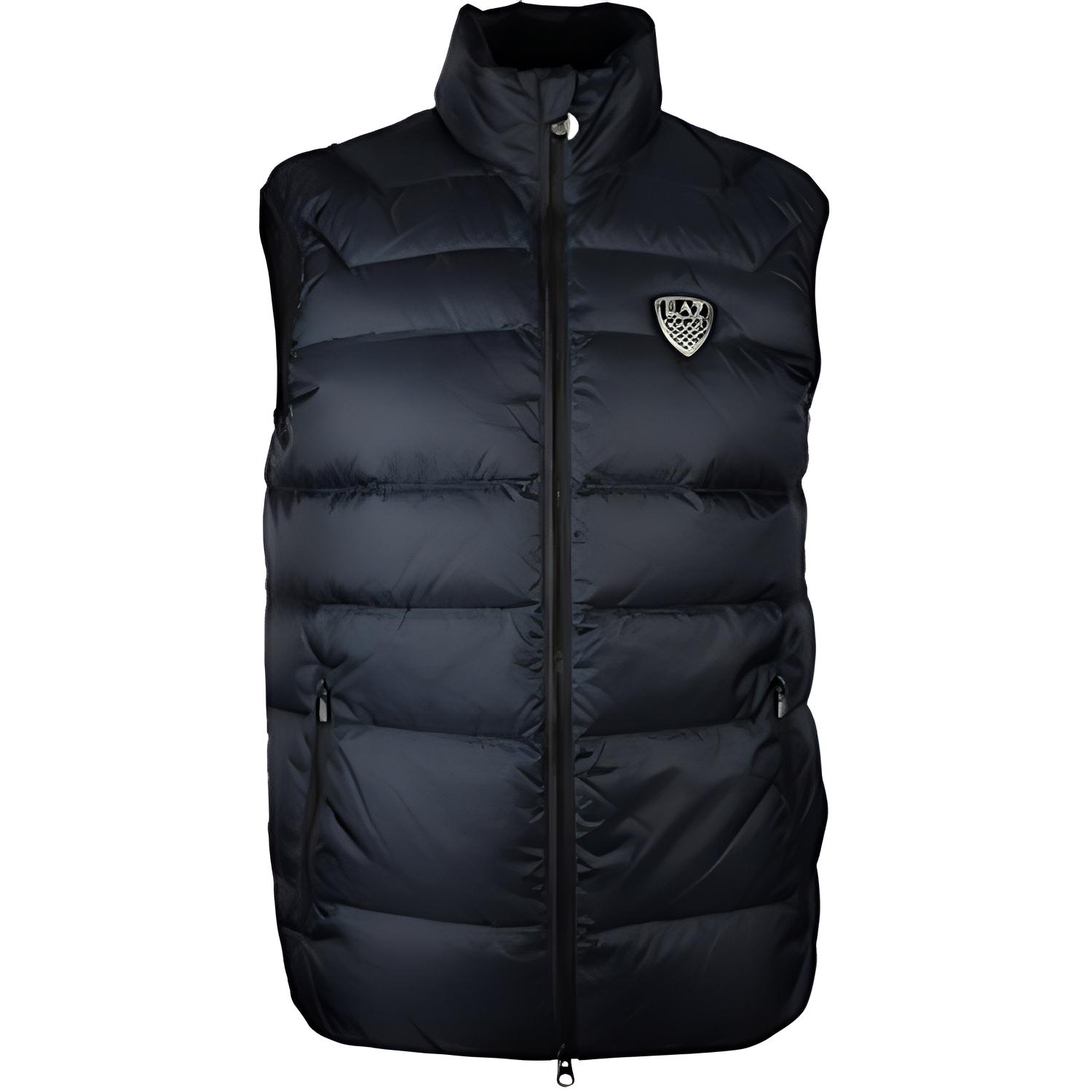 Giorgio Armani Blue Sleeveless Zip-Up Jacket 6XPQ01-PN22Z-1578