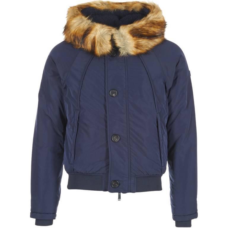 Giorgio Armani Blue Slim Fit Hooded Zip-Up Jacket 6Y6B38-6NLDZ-1579