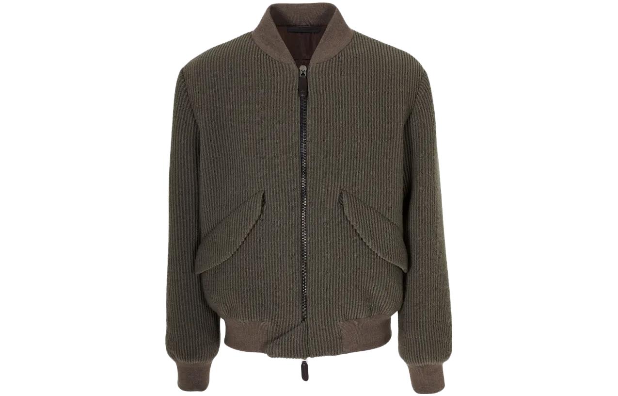 Giorgio Armani Brown Casual Zip-Up Jacket 3WGOB0AX-T04LA-U6GC