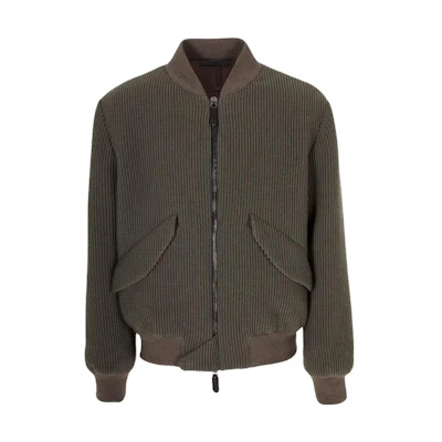 Giorgio Armani Brown Casual Zip-Up Jacket 3WGOB0AX-T04LA-U6GC