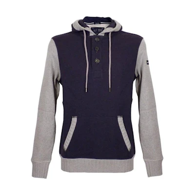 Giorgio Armani Casual Navy Blue Hooded Long-Sleeve Sweatshirt Z6M71YZ-4W