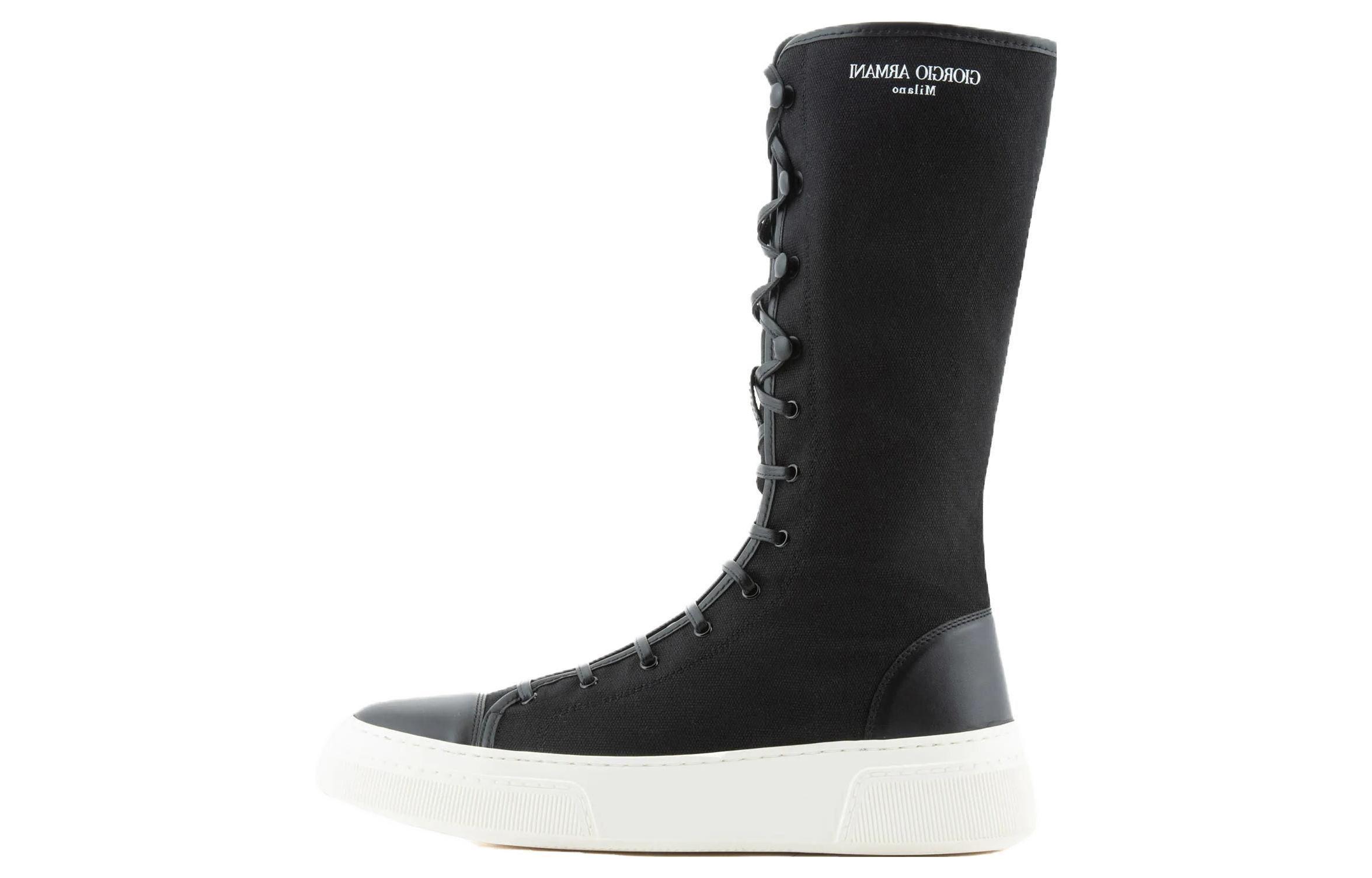 Giorgio Armani Fabric Ankle Boot 'Black Fashion' X1N161XN8751K001