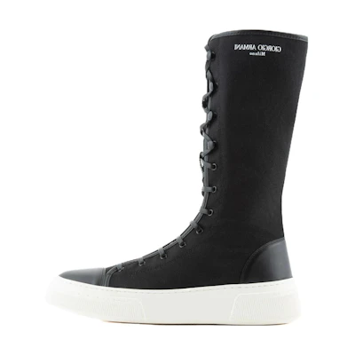 Giorgio Armani Fabric Ankle Boot 'Black Fashion'