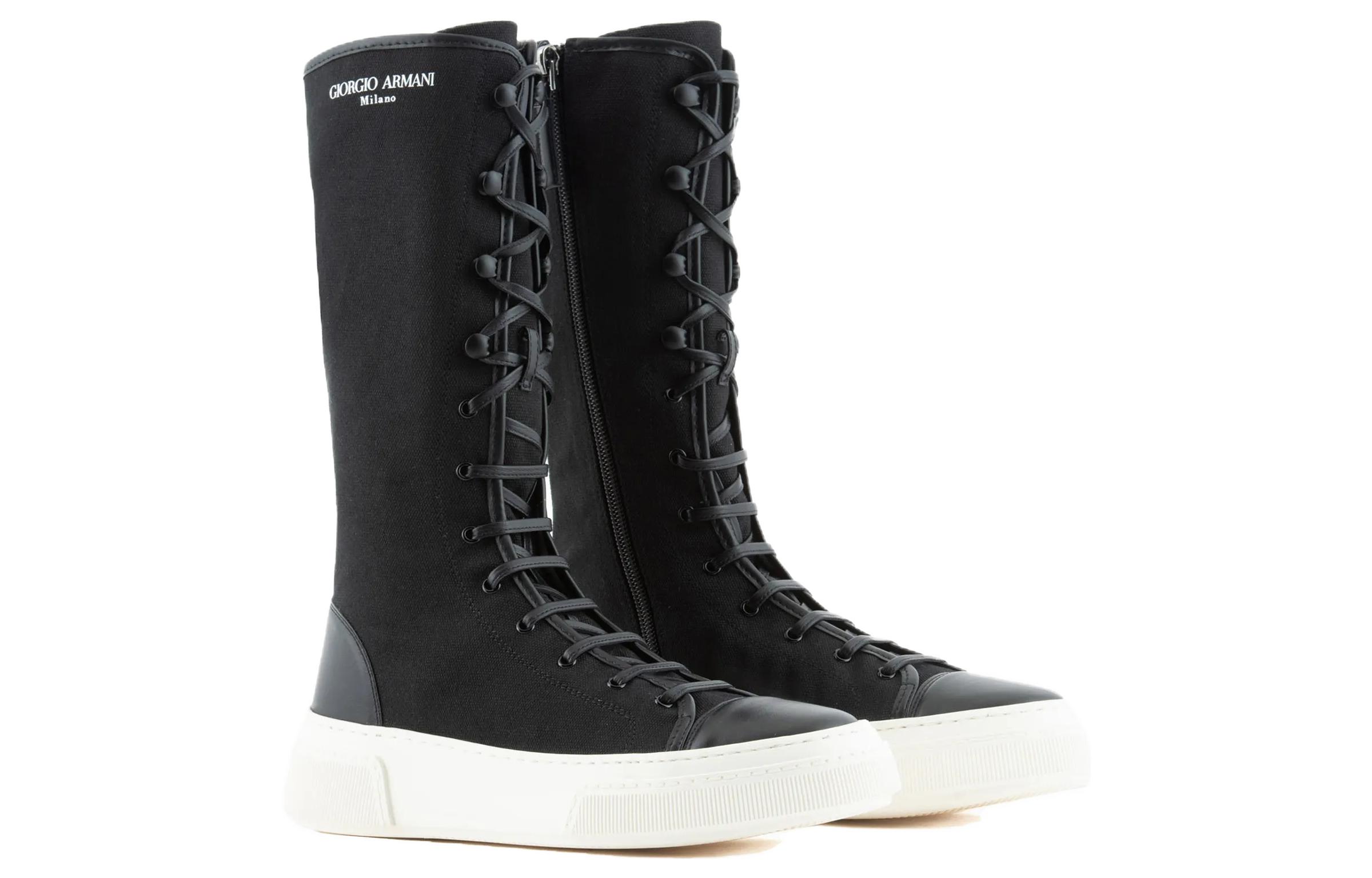 Order But Fasih Giorgio Armani Fabric Ankle Boot 'Hitam' X1N161XN8751K001