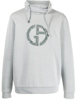 Giorgio Armani FW21 Grey Pullover Sweatshirt with Embroidered Logo 3KSM57SJSXZ-U84Y Giorgio Armani FW21 Grey Pullover Sweatshirt with Embroidered Logo 3KSM57SJSXZ-U84Y