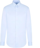 GIORGIO ARMANI FW21 Light Blue Minimalist Button-Down Long Sleeve Shirt 8WGCCZMNTZ064-UA30 GIORGIO ARMANI FW21 Light Blue Minimalist Button-Down Long Sleeve Shirt 8WGCCZMNTZ064-UA30