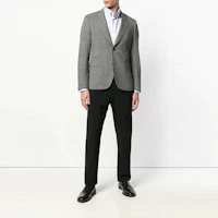 Lookbook GIORGIO ARMANI FW21 Light Blue Minimalist Button-Down Long Sleeve Shirt 8WGCCZMNTZ064-UA30