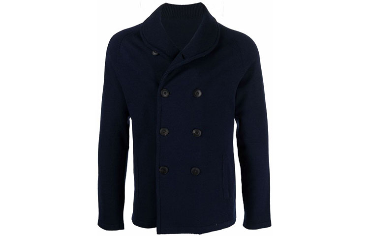 Giorgio Armani FW21 Slim Double-Breasted Blazer Jacket in Blue 3HSG03SM10ZUBWF-BLU