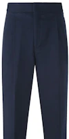 Purchase GIORGIO ARMANI FW22 海軍藍高腰直筒休閒長褲 2WGPP0RB-T01V5-UBUV