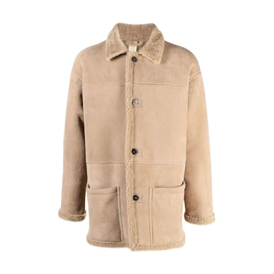 Giorgio Armani FW22 Beige Colorblock Collared Jacket GU23F14-009ME-RC07