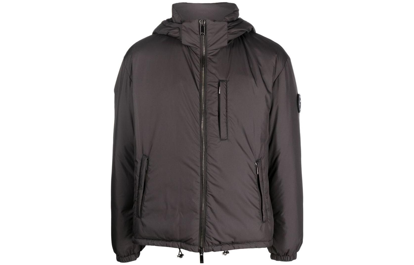 Giorgio Armani FW22 Brown Solid Zip-Up Hoodie Jacket 6KSB6B-SN93Z-U6VJ