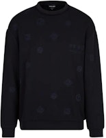 Giorgio Armani FW22 Navy Logo Print Pullover Sweatshirt for Men. 6LSM71-SJPHZ-FBWZ Giorgio Armani FW22 Navy Logo Print Pullover Sweatshirt for Men. 6LSM71-SJPHZ-FBWZ