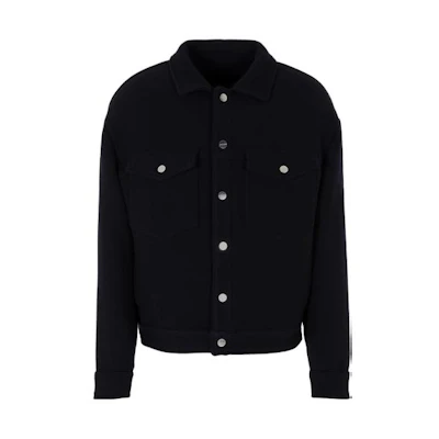 Giorgio Armani FW23 Single-Breasted Casual Jacket Night Navy - 6RSB9G-SNE0Z-UBUV