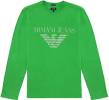 Giorgio Armani Green Loose Fit Crewneck Long Sleeve Sweatshirt Z6H72UL-16 Giorgio Armani Green Loose Fit Crewneck Long Sleeve Sweatshirt Z6H72UL-16