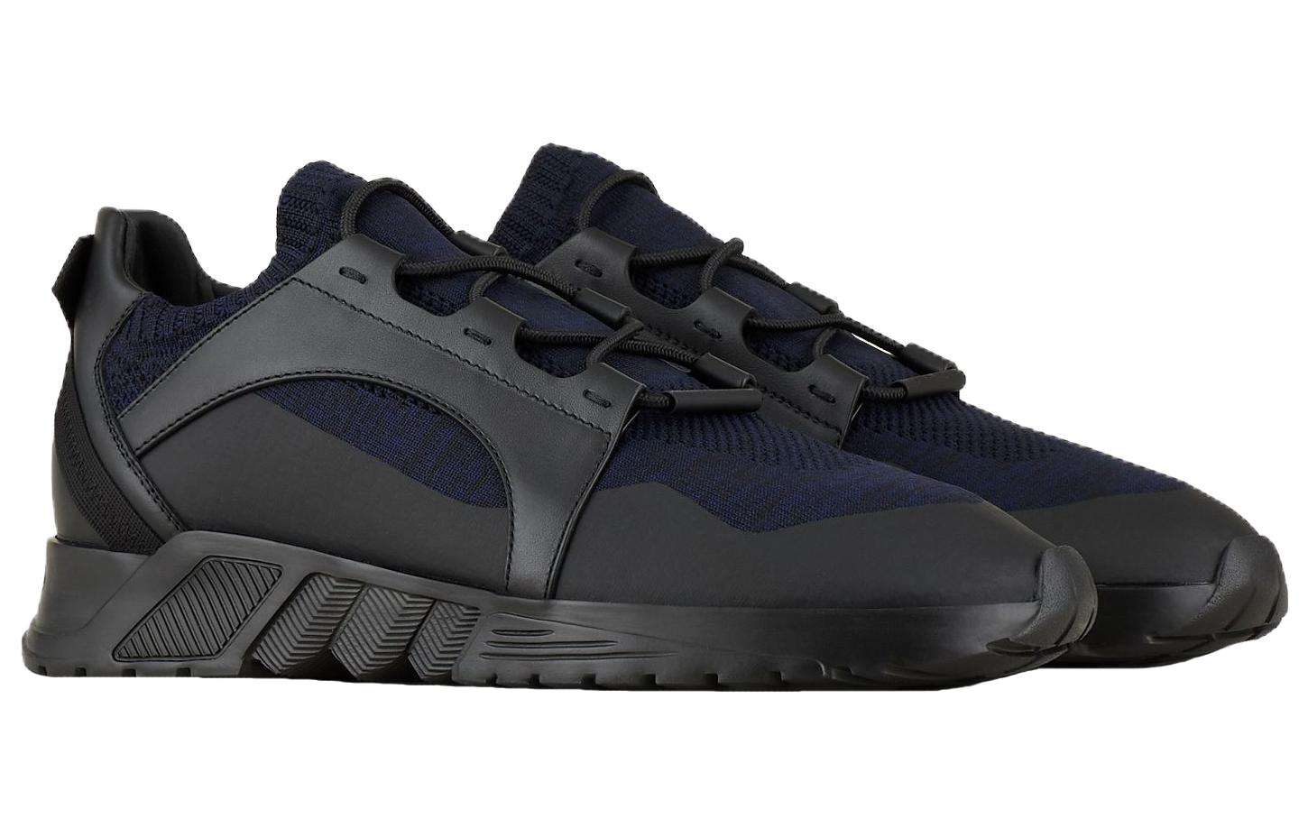 Lookbook GIORGIO ARMANI 皮革 潮流百搭 低帮 生活休閒鞋 男款 黑色