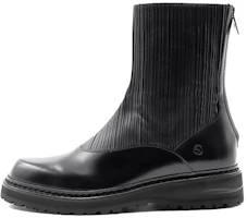 Giorgio Armani Leather Short Boots 'Fashion Zipper Black' X2M355XN9341K001 Giorgio Armani Leather Short Boots 'Fashion Zipper Black' X2M355XN9341K001