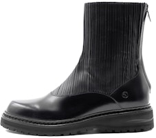 Giorgio Armani Leather Short Boots 'Fashion Zipper Black' X2M355XN9341K001 Giorgio Armani Leather Short Boots 'Fashion Zipper Black' X2M355XN9341K001