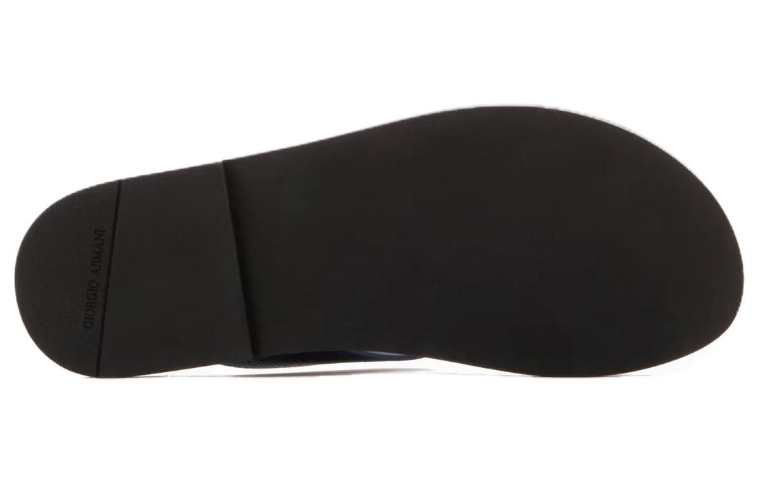 Details for Giorgio Armani Leather Slide 'Blue Black' X2P045XM8381B228