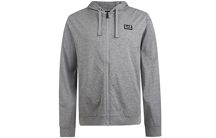 Giorgio Armani Logo Hoodie Gray - Stylish & Versatile 3HPM14-PJ7BZ-03905