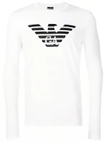 Order GIORGIO ARMANI Logo Print Crew Neck White T-Shirt for Men 8N1T64-JNQZ-0100