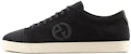 Giorgio Armani Low-Top Suede Sneaker 'Fesyen Hitam Serbaguna' X2X175XN9111E553