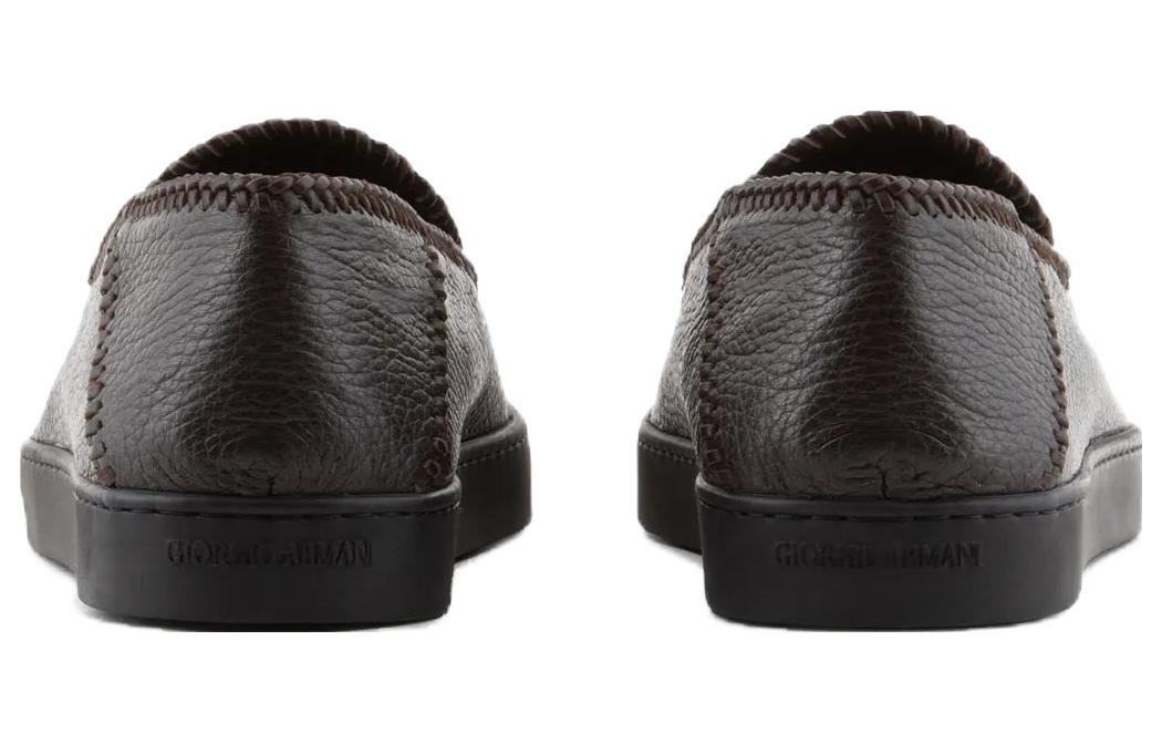 Shop Giorgio Armani Low Top 'Brown Fashion' X2X141XN9201C044