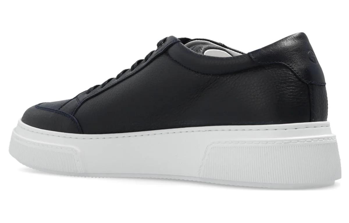 Order Giorgio Armani Low Top Lace-Up 'Black Leather' X2X177XN914M785