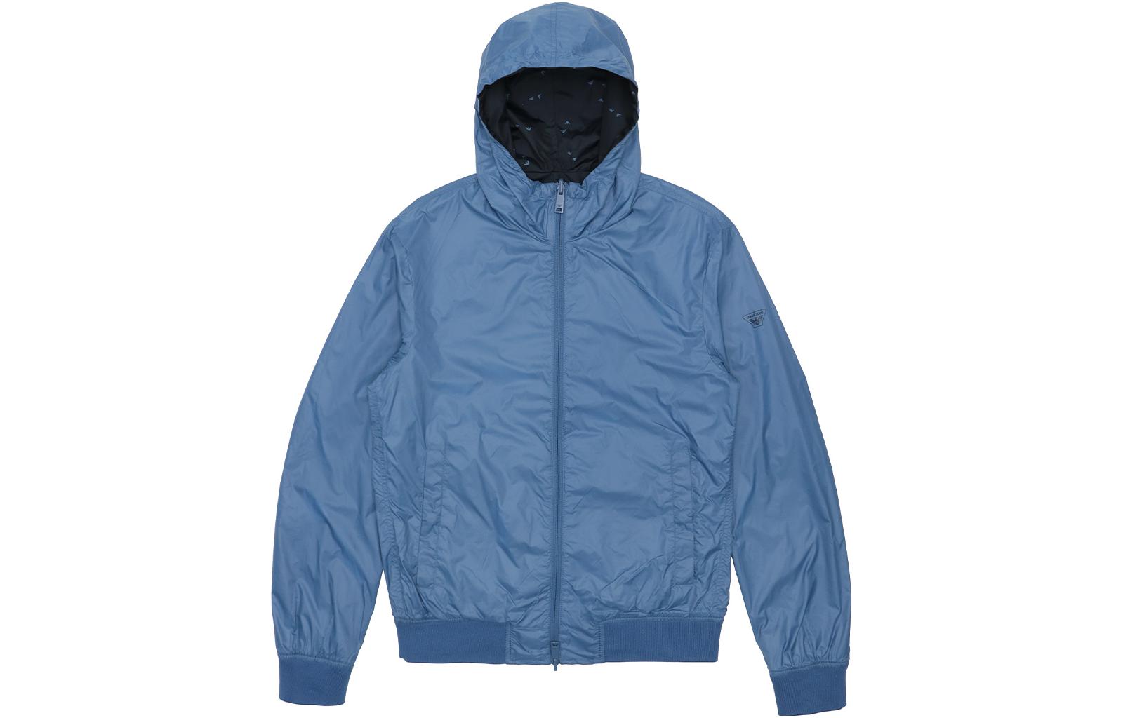 Giorgio Armani Reversible Zip-Up Hooded Jacket Black 3Y6B77-6NDAZ-2541