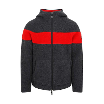 Giorgio Armani Slim-Fit Hoodie Zip Jacket Gray 6RSB81SJVEZF8SC