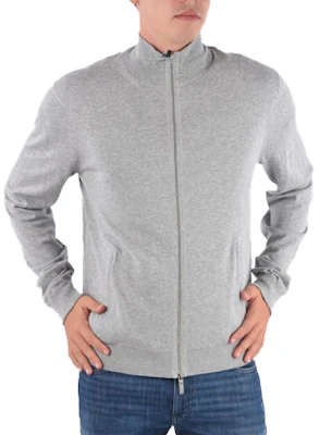 Giorgio Armani 修身拉鍊外套運動衫 - 灰色 8NZE71-ZMD7Z-3901 Buy Giorgio Armani 修身拉鍊外套運動衫 - 灰色 8NZE71-ZMD7Z-3901