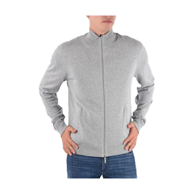 Giorgio Armani Slim Fit Zip-Up Jacket Sweatshirt - Grey 8NZE71-ZMD7Z-3901
