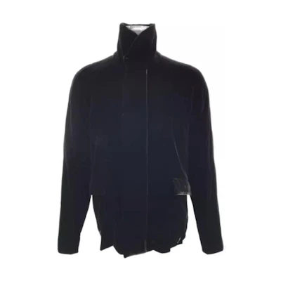 Giorgio Armani Solid Black Turtleneck Oversized Long-Sleeve Jacket PSR04W-0S200-478
