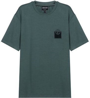ジョルジオ アルマーニ メンズ ダークグリーン クルーネック 無地 Tシャツ 6KSM74-SJKLZ-U7TZ Buy ジョルジオ アルマーニ メンズ ダークグリーン クルーネック 無地 Tシャツ 6KSM74-SJKLZ-U7TZ