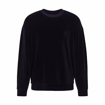 Giorgio Armani Solid Color Crewneck Casual Sweatshirt - Blue 6RSM54-SJNCZ-UBUV