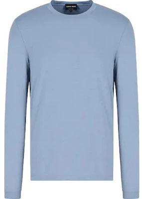 喬治·亞曼尼純色圓領長袖衞衣 天空藍 3GST51S-JP4Z1-U9UL Buy 喬治·亞曼尼純色圓領長袖衞衣 天空藍 3GST51S-JP4Z1-U9UL