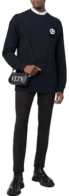 Sweatshirt Lengan Panjang Pria Giorgio Armani Logo Warna Solid. 6KSM73SJNFZUBUV Lookbook Sweatshirt Lengan Panjang Pria Giorgio Armani Logo Warna Solid. 6KSM73SJNFZUBUV