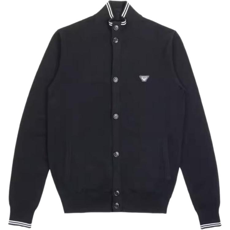 Giorgio Armani Solid Color Zip-Up Jacket Men’s Navy Blue C6W16VK-35