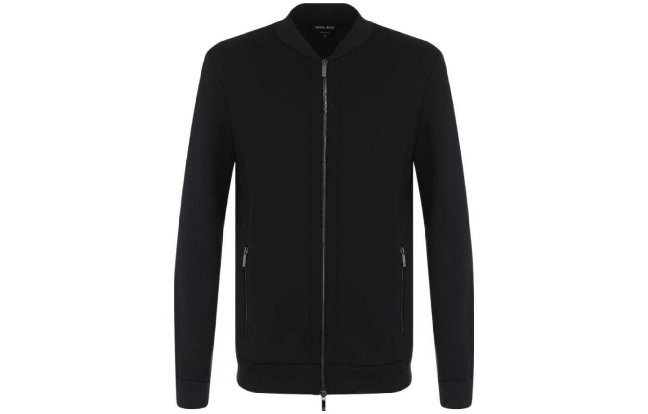 Giorgio Armani Solid Navy Blue Casual Jacket 3ZSB52-JSXZ-0920