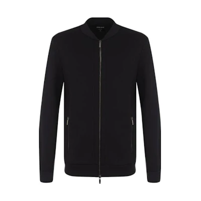Giorgio Armani Solid Navy Blue Casual Jacket 3ZSB52-JSXZ-0920