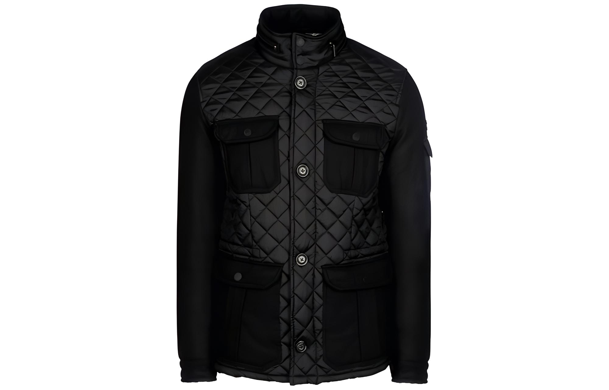 Giorgio Armani Solid Pocket Button-Up Stand Collar Long Sleeve Jacket Z6K75XD-12