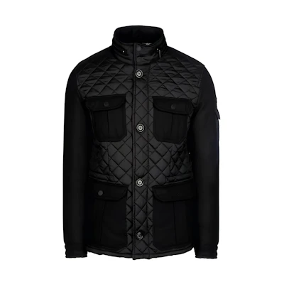 Giorgio Armani Solid Pocket Button-Up Stand Collar Long Sleeve Jacket Z6K75XD-12