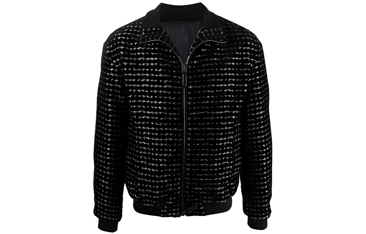 Giorgio Armani SS21 Black Cotton Blend Zip-Up Jacket 1WGOB067T02S4F8YQ