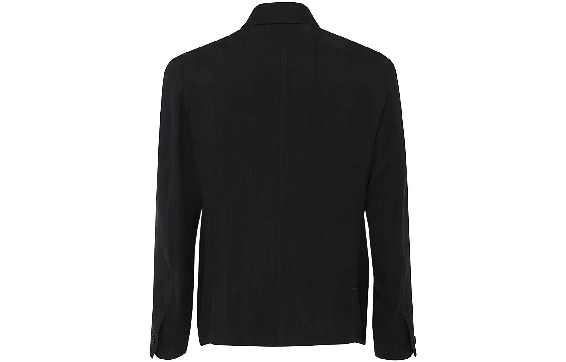 Lookbook ジョルジオ アルマーニ SS22 ブラック シングルブレスト シャツジャケット 2SGGG0RZT00ABU8YQ